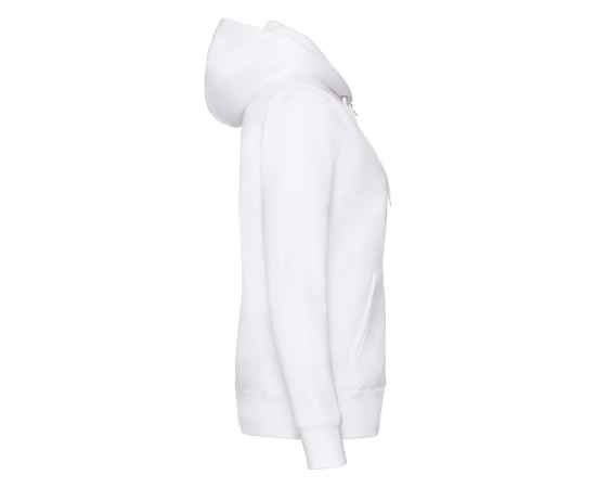 Толстовка 'Lady-Fit Hooded Sweat Jacket', белый_XS, 75% х/б, 25% п/э, 280 г/м2, Цвет: белый, Размер: Длина 55 см., ширина 42,5 см., изображение 3
