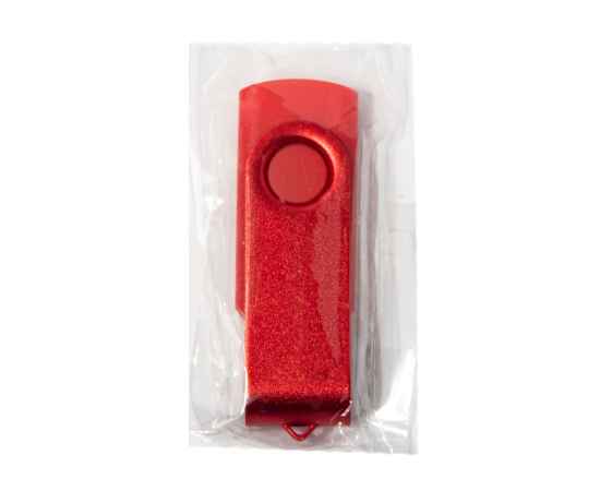 USB flash-карта DOT (16Гб), красный, 5,8х2х1,1см, пластик, металл, Цвет: красный, изображение 3