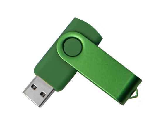 USB flash-карта DOT (16Гб), зеленый, 5,8х2х1,1см, пластик, металл, Цвет: зеленый, изображение 2