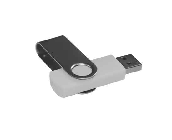 USB flash-карта DOT (32Гб), белый, 5,8х2х1,1 см, пластик, металл, Цвет: белый, серебристый, изображение 5