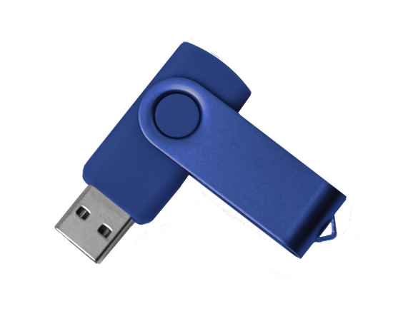 USB flash-карта DOT (32Гб), синий, 5,8х2х1,1см, пластик, металл, Цвет: синий, изображение 2