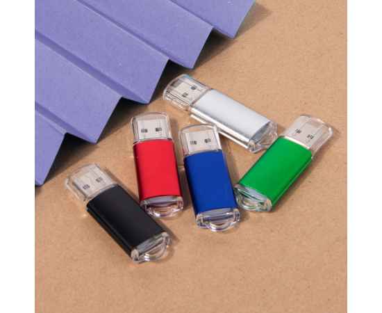 USB flash-карта 'Assorti' (8Гб), зеленая, 5,8х1,7х0,8 см, металл, Цвет: зеленый, изображение 4
