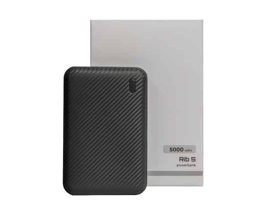 Универсальный аккумулятор OMG Rib 5 (5000 мАч), черный, 9,8х6.3х1,4 см, Цвет: черный, изображение 7