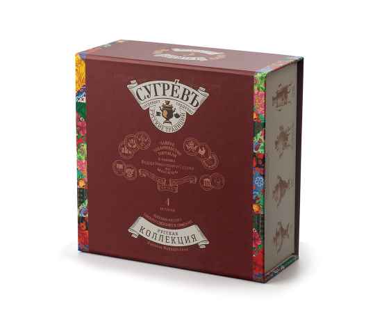 Набор Сугревъ в картонной коробке с 4-я чаями, Цвет: разные цвета, Размер: 15 х 15 х 6,5 см, изображение 4