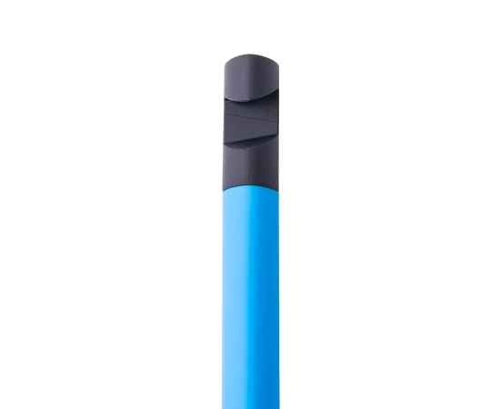 N5 soft, ручка шариковая, голубой/черный, пластик,soft-touch, подставка для смартфона, Цвет: голубой, черный, изображение 3