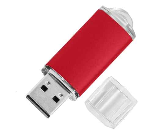 USB flash-карта ASSORTI (32Гб), красная, 5,8х1,7х0,8 см, металл, Цвет: красный, изображение 2