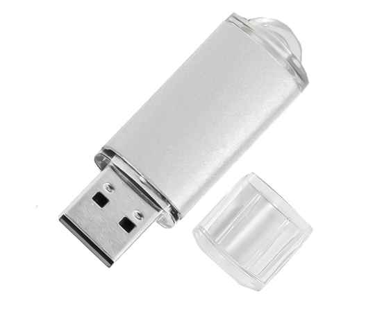 USB flash-карта ASSORTI (32Гб), серебристая, 5,8х1,7х0,8, металл, Цвет: серебристый, изображение 2