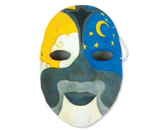 Набор для раскраски 'МАСКА', маска, кисть, краски,   папье-маше, изображение 5