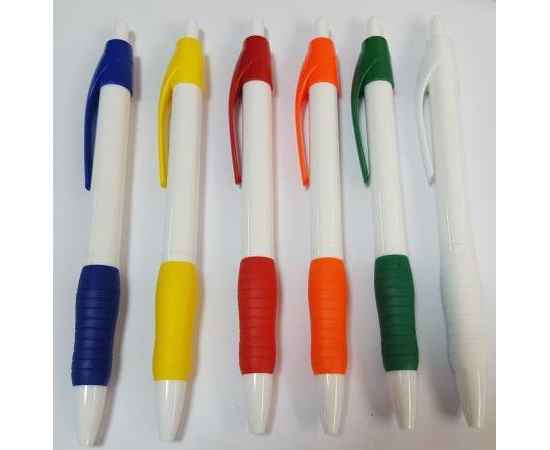 N4, ручка шариковая с грипом, белый/черный, пластик, Цвет: белый, черный, изображение 2