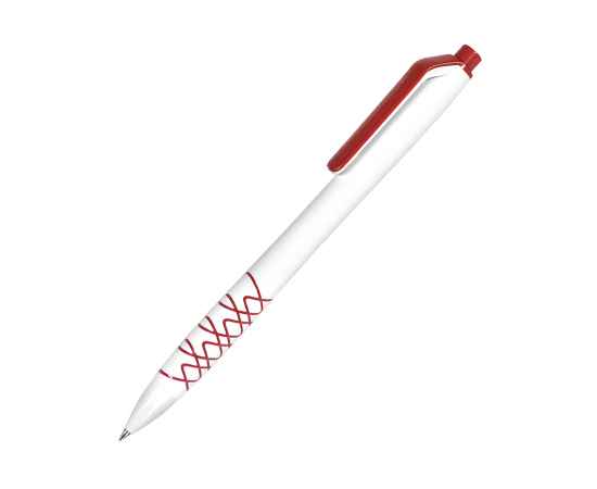 Набор подарочный SILENT-ZONE: бизнес-блокнот, ручка, наушники, коробка, стружка, бело-красный, Цвет: белый, красный, изображение 8