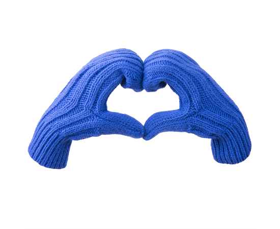 Набор подарочный НАСВЯЗИ©: шапка, шарф,  варежки, носки, синий, Цвет: синий, изображение 5