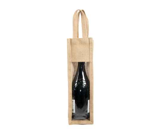 Упаковка для одной бутылки HOLDEN, 10,5х35,5х10см, джут,, Цвет: коричневый, изображение 2