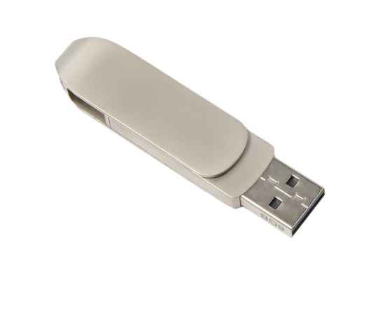 USB flash-карта CIRCLE OTG Type-C (8Гб), серебристая, 6,5х1,5х0,82 см, металл, изображение 2