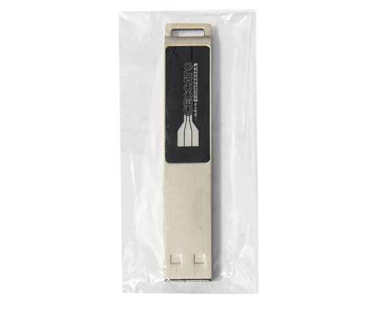 USB flash-карта LED с белой подсветкой (8Гб), серебристая, 6,6х1,2х0,45 см, металл, изображение 4