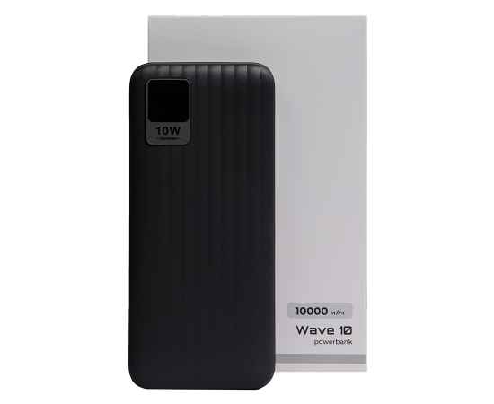 Универсальный аккумулятор OMG Wave 10 (10000 мАч), черный, 14,9х6.7х1,6 см, Цвет: черный, изображение 4