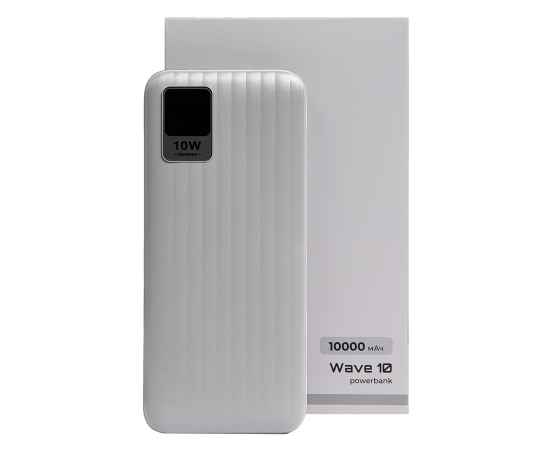 Универсальный аккумулятор OMG Wave 10 (10000 мАч), белый, 14,9х6.7х1,6 см, Цвет: белый, изображение 4