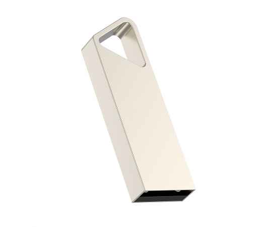 USB flash-карта SPLIT (16Гб), серебристая, 3,6х1,2х0,5 см, металл, изображение 5