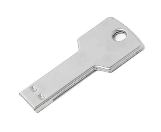 USB flash-карта KEY (8Гб), серебристая, 5,7х2,4х0,3 см, металл, изображение 2
