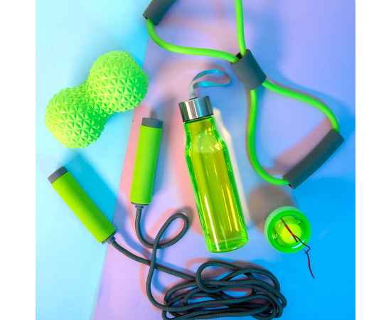 Набор SPORT UP, эспандер, скакалка, сумка, зеленый, полиуретан, Цвет: зеленое яблоко, изображение 3