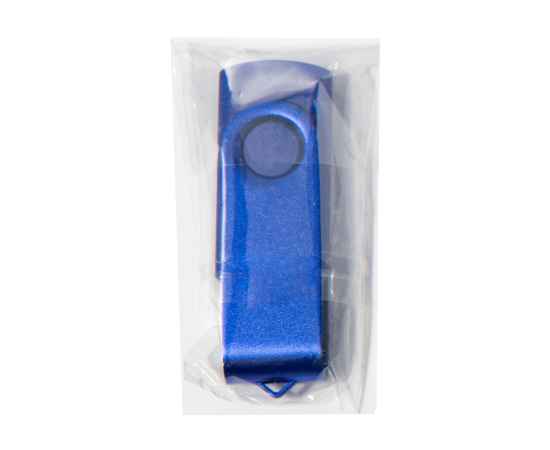 USB flash-карта DOT (8Гб), синий, 5,8х2х1,1см, пластик, металл, Цвет: синий, изображение 3