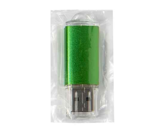 USB flash-карта ASSORTI (32Гб), зеленая, 5,8х1,7х0,8 см, металл, Цвет: зеленый, изображение 3