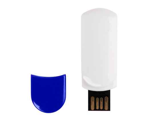 USB flash-карта 'Alma' (8Гб),белый с синим, 6х2х1,5см,пластик, Цвет: белый, синий, изображение 4