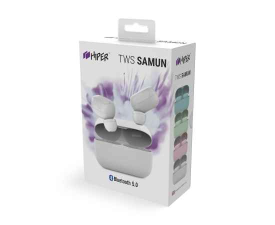 Наушники беспроводные Hiper TWS SAMUN, белые, Цвет: белый, изображение 4