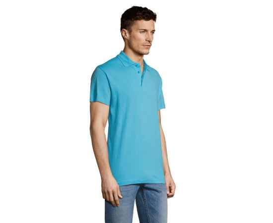 Рубашка поло мужская Summer 170 бирюзовая, размер S, изображение 5