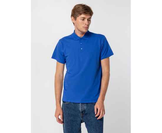Рубашка поло мужская Summer 170 ярко-синяя (royal), размер XXL, Цвет: синий, Размер: XXL, изображение 5
