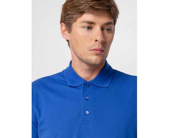 Рубашка поло мужская Summer 170 ярко-синяя (royal), размер XXL, Цвет: синий, Размер: XXL, изображение 7