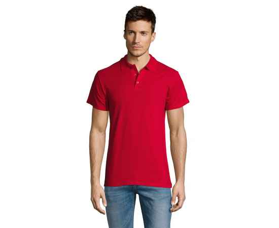 Рубашка поло мужская Summer 170 красная, размер XXL, Цвет: красный, Размер: XXL, изображение 4