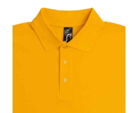 Рубашка поло мужская Summer 170 желтая, размер XXL, Цвет: желтый, Размер: XXL, изображение 3