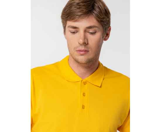 Рубашка поло мужская Summer 170 желтая, размер XXL, Цвет: желтый, Размер: XS, изображение 7