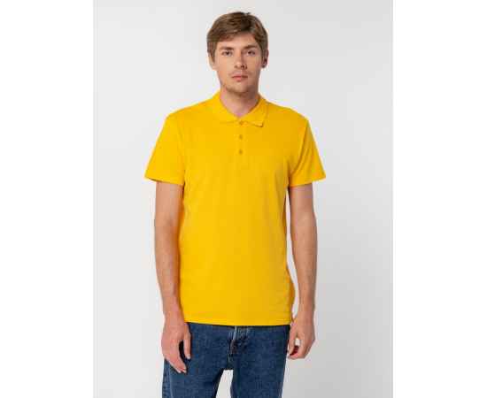 Рубашка поло мужская Summer 170 желтая, размер XXL, Цвет: желтый, Размер: XXL, изображение 5
