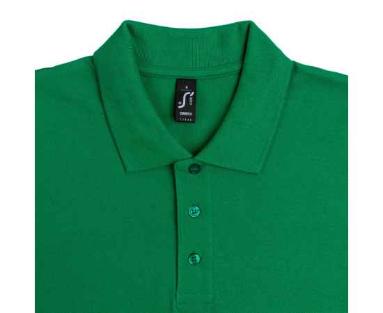 Рубашка поло мужская Summer 170 ярко-зеленая, размер XS, Цвет: зеленый, Размер: XS, изображение 3