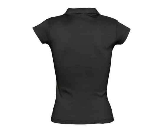 Рубашка поло женская без пуговиц Pretty 220, черная G_1835.303, Цвет: черный, Размер: L, изображение 2