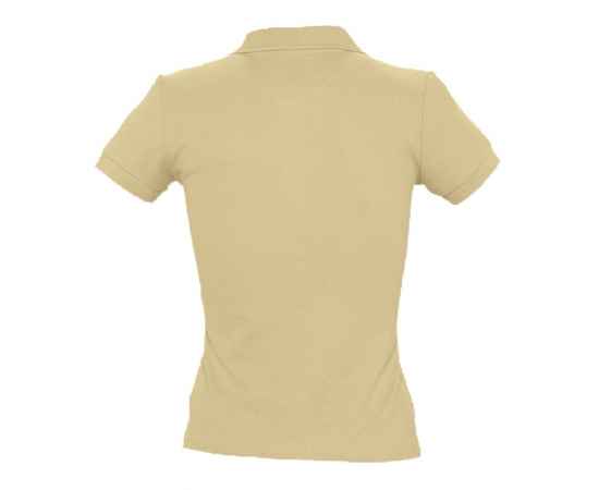 Рубашка поло женская People 210, бежевая G_1895.101, Цвет: бежевый, Размер: S, изображение 2