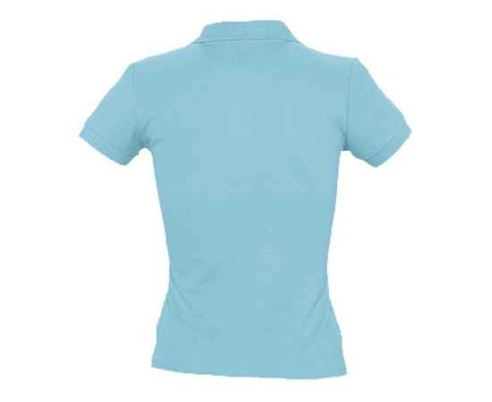 Рубашка поло женская People 210, бирюзовая G_1895.421, Цвет: бирюзовый, Размер: S, изображение 2