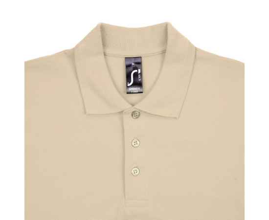 Рубашка поло мужская Spring 210, бежевая G_1898.103, Цвет: бежевый, Размер: S, изображение 3