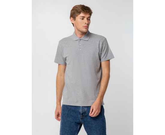 Рубашка поло мужская Spring 210, серый меланж G_1898.111, Цвет: серый меланж, Размер: S, изображение 5