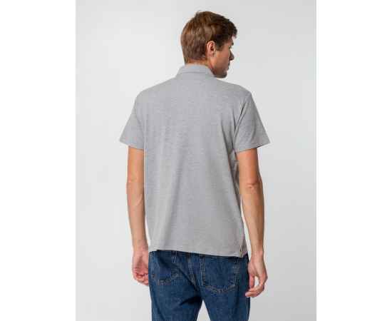 Рубашка поло мужская Spring 210, серый меланж G_1898.111, Цвет: серый меланж, Размер: S, изображение 6