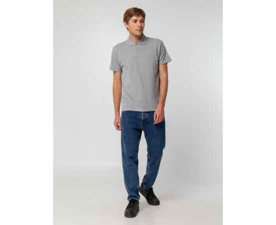 Рубашка поло мужская Spring 210, серый меланж G_1898.111, Цвет: серый меланж, Размер: S, изображение 8