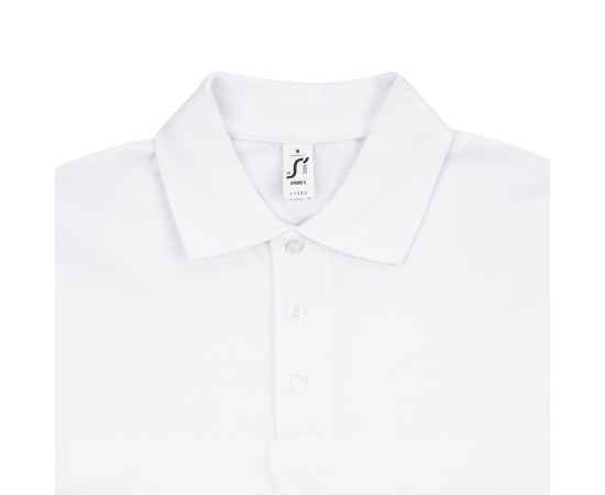 Рубашка поло мужская Spring 210, белая G_1898.608, Цвет: белый, Размер: S, изображение 3