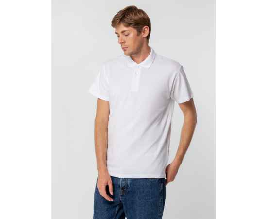 Рубашка поло мужская Spring 210, белая G_1898.608, Цвет: белый, Размер: S, изображение 5