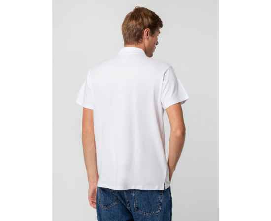 Рубашка поло мужская Spring 210, белая G_1898.608, Цвет: белый, Размер: S, изображение 6
