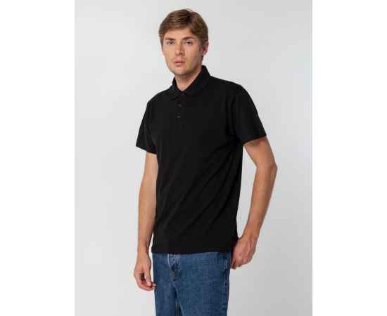Рубашка поло мужская Spring 210, черная G_1898.308, Цвет: черный, Размер: 5XL, изображение 5