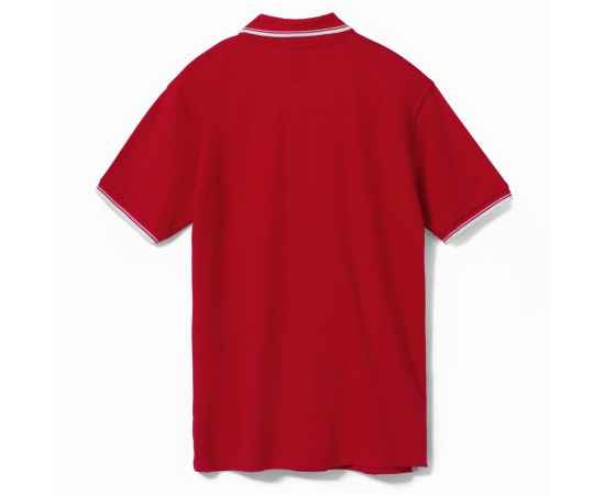 Рубашка поло мужская с контрастной отделкой Practice 270, красный/белый G_2502.505, Цвет: красный, Размер: XXL, изображение 2