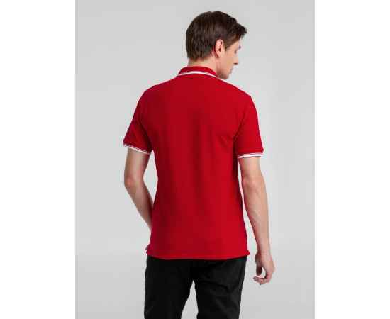 Рубашка поло мужская с контрастной отделкой Practice 270, красный/белый G_2502.505, Цвет: красный, Размер: XXL, изображение 6