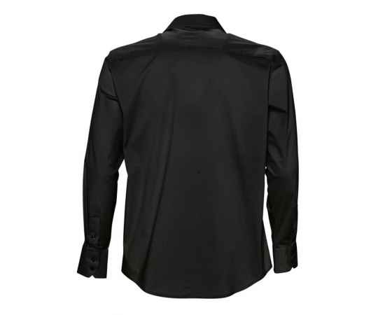Рубашка мужская с длинным рукавом Brighton черная, размер XXL, Цвет: черный, Размер: XXL, изображение 2
