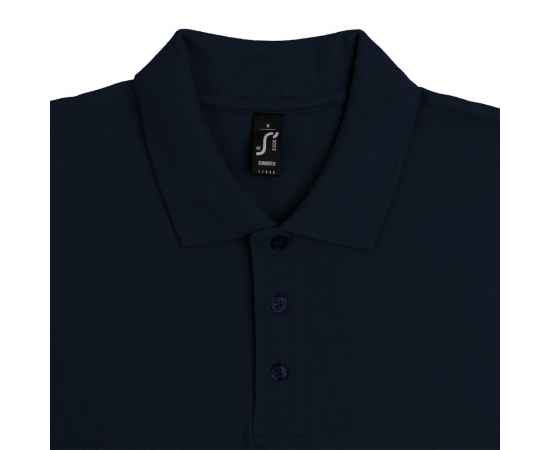 Рубашка поло мужская Summer 170 темно-синяя (navy), размер XXL, Цвет: темно-синий, Размер: XXL, изображение 3